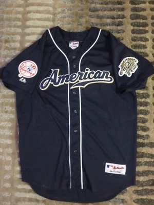 Jason Giambi #25 New York Yankees 2002 MLB ALL Star Game Majestic Sewn Jersey XL - Image 1 of 4