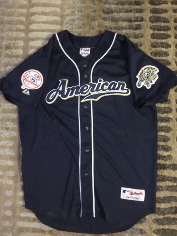 Jason Giambi #25 New York Yankees 2002 MLB ALL Star Game Majestic Sewn Jersey XL Cover