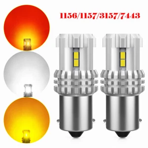 AUXITO 1156 LED Reverse Backup Light Bulbs White 6000K Canbus Error Free E - Picture 1 of 55