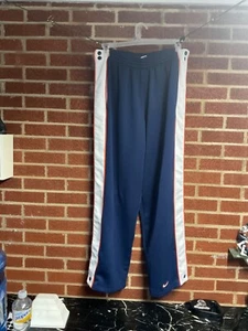 XL Nike Basketball Tear Away Sweat Pants Men's button up joggers VINTAGE - Picture 1 of 6