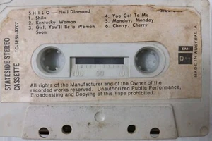 Neil Diamond SHILO Cassette Tape Features Shilo-Kentucky Woman-Monday Monday - Picture 1 of 4