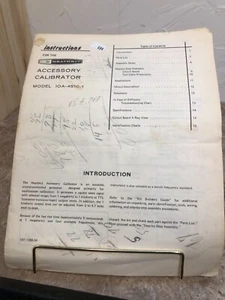 Heathkit Accesorio Calibrador Modelo IOA-4510-1 Manual de Instrucciones - Imagen 1 de 4