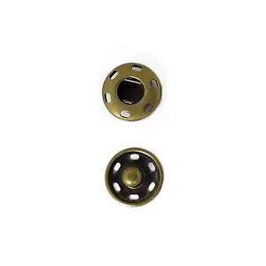 Nuovi chiusure a scatto da cucire misura:14 mm confezione da 144 set, colore:ottone antico - Foto 1 di 1