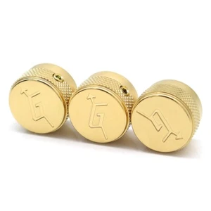 3 Pcs Hollow Body Control Knob Volume Tone knobs Gold for Gretsch style guitar - Picture 1 of 6