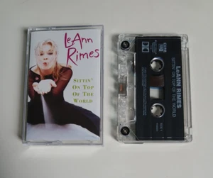 LEANN RIMES SITTIN' ON TOP OF THE WORLD CASSETTE TAPE CURB UK 1998 - Picture 1 of 1