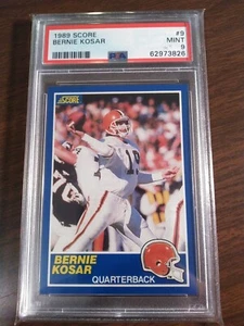 1989 Score #9 Bernie Kosar Browns graded PSA 9 Mint - Picture 1 of 1