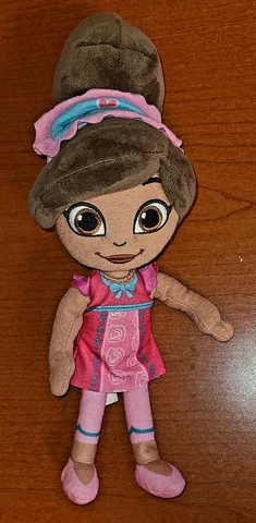 Nickelodeon Nella The Princess Knight Plush 10” Doll with Sleep Mask Cover