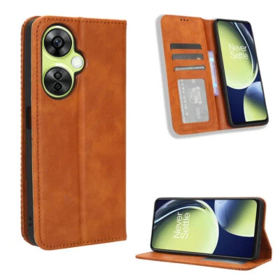 Wallet Case for OnePlus Nord N30 Shockproof Magnetic PU Leather Card Stand Cover - Image 1 of 4