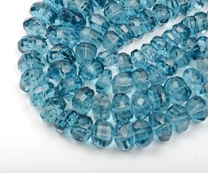 AAA London Blau Quarz Perlen 8 Zoll Strang 10-15 mm Nugget Form Edelstein Perlen - Bild 1 von 5