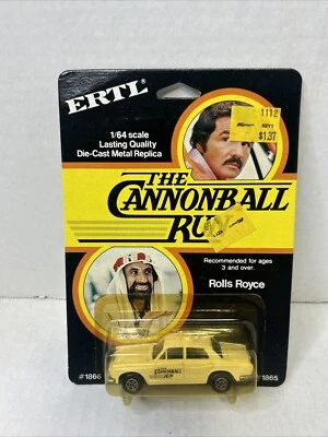 1981 ERTL #1866 The CANNONBALL RUN White Rolls Royce Die Cast 1/64 Hong Kong Z5 - Image 1 of 2