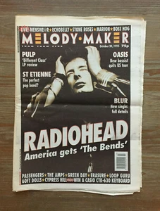 Melody Maker: Radiohead, Oasis, Saint Etienne, Pulp, Erasure, 28th October 1995 - Picture 1 of 1