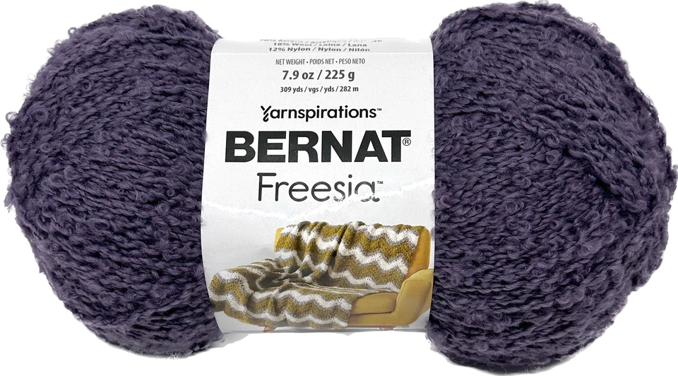 Bernat Freesia 羊毛混纺笨重针织钩针编织纱王子 — 第 1/1 张图片