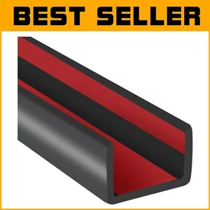 Durable 20Ft Black U-Channel Edge Protector - Self-Adhesive for Easy Application - Picture 1 of 10