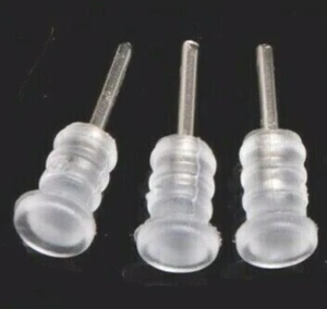 3x KOREK PRZECIWPYŁOWY PLASTIKOWA POKRYWA PRZEZROCZYSTA DO PORTU JACK AUX 3,5 MM UNIWERSALNY - Zdjęcie 1 z 1