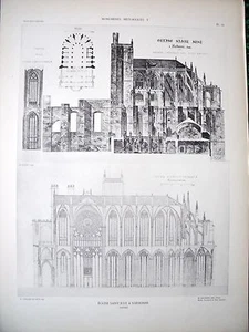 Eglise St Just à Narbonne ( Aude) planche début XX° - Picture 1 of 1