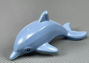 LEGO Animal Minifigure Delfino Sabbia Blu Occhi Neri Salto Serie 21 CMF 71029 - Foto 1 di 7