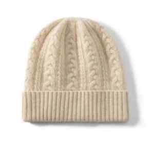 Warm Winter Hat for Children Unisex Knitted Cap Kids Pure Cashmere Beanie Hats
