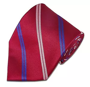 Corbata tejida de regimiento a rayas para hombre estilo clásico microfibra - Imagen 1 de 4