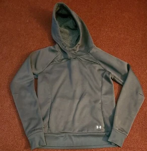Under Armour Hoodie Sweatshirt Women's Small Gray Semi Fitted Cold Gear Storm - Picture 1 of 6