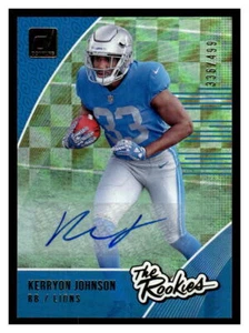 2018 Panini Donruss Football #R-20 Kerryon Johnson 336/499    Auto FRA40 - Picture 1 of 2
