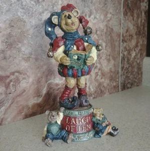 CLEARANCE - Boyds 1999 L.E. Carvers Choice #370054 Jester Q ...Laugh Often 8" - Picture 1 of 6