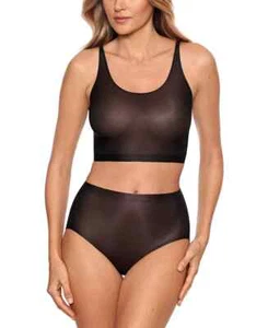 Women's Miraclesuit Body Glow Light Shaping Bralette Medium Wireless coffee - Picture 1 of 9