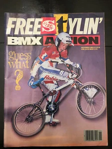 FREESTYLIN'/BMX ACTION MAGAZINE-NOV 1989- VOL1 NO 1-THE RIDER'S MANUAL-TIM HALL - Picture 1 of 5