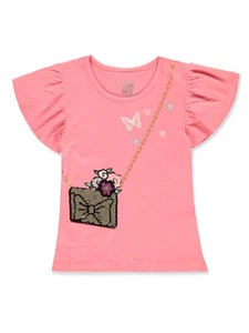 Star Ride Girls' Flip Sequin Flutter T-Shirt Color: aqua Size: 4 - Picture 1 of 5
