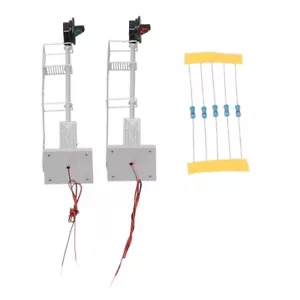 HO Scale Model Railway Two Lights Searchlight Signal Thin Metal Cabinet #05 New - Picture 1 of 12