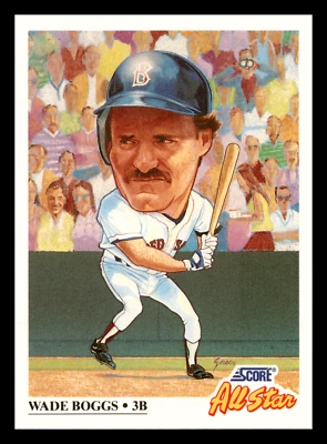 Wade Boggs HOF 1991 Score #393 All-Star Boston Red Sox Mint - Image 1 of 2
