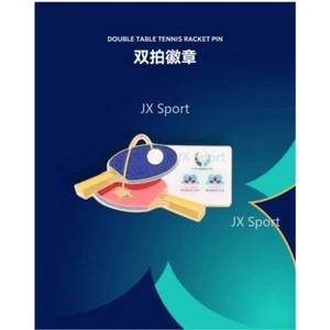 Authentic 2025 ITTF ATTU Asian Cup Table Tennis Doule Rocket PIN - Picture 1 of 8