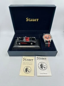 Stauer Speedway Watch and 1957 Corvette Gift Set Men's Needs Battery - Picture 1 of 13
