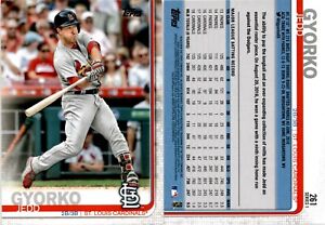 2019 Topps Baseball Card 261 JEDD GYORKO ST LOUIS CARDINALS