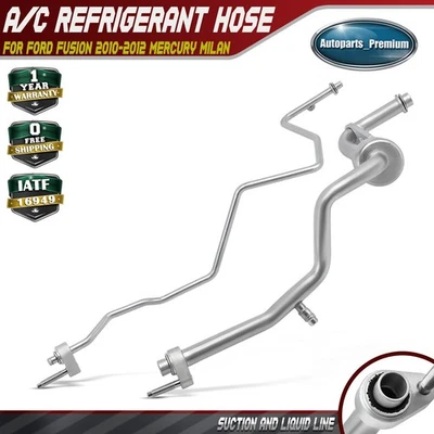 Conjunto de manguera de línea de líquido y succión de aire acondicionado para Ford Fusion 2010-2012 Mercury Milan Foto 1 de 4