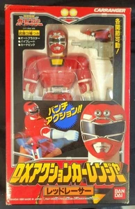 Red Racer Figur 195mm Gekisou Sentai Car Ranger DX Action Carranger Bandai - Bild 1 von 2