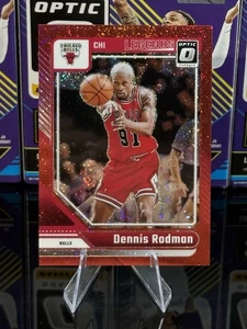 2024-2025 Donruss Optic Basketball Legends Dennis Rodman #241 Red Glitter 47/75 - Picture 1 of 3