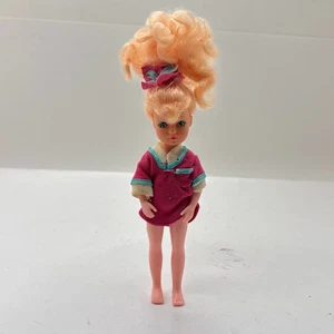 Muñeca Creata Today's Girls Slumber Party #1032 7 pulgadas cabello rubio ojos verdes 1991 - Imagen 1 de 6