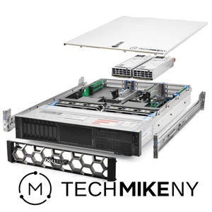 Dell PowerEdge R740 Server 2.10Ghz 16-Core 32GB RAM 3.7TB Storage Bezel Rails - Picture 1 of 5