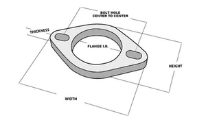 Vibrant Performance 1475S 2-Bolt Stainless Steel Flange - Picture 1 of 1