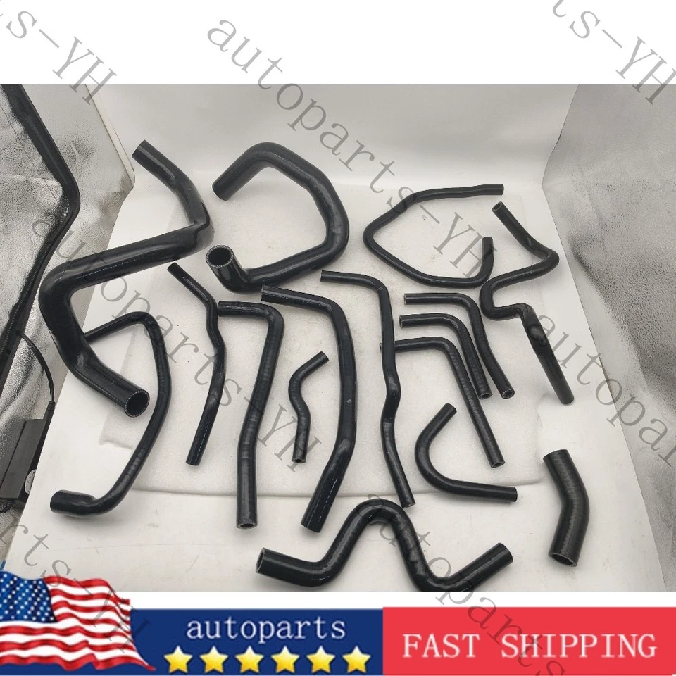 1SET Silicone Radiator Hose Kit Black For Toyota Celica GT GT-S 2000-2005 - Image 1 of 4