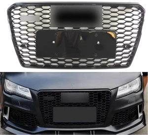 For Audi A7 to S7 RS7 Front bumper Honeycomb Grille Mesh Grill 2012 2013-2015 - Picture 1 of 4