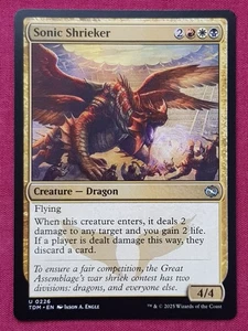 Magic The Gathering TARKIR DRAGONSTORM SONIC SHRIEKER card MTG - Picture 1 of 2