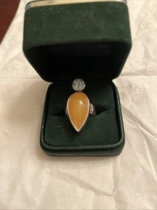 4 Got Costa Rican Semi Precious Stone Ring In Sterling Silver Size 7 - Picture 1 of 8
