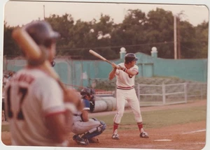 Baseball Player Hitting Chattanooga TN Lookouts Color Photo 3 1/2" x 5" 1979 - Picture 1 of 2