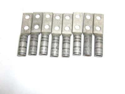 Lot of 8 PANDUIT Black Pan-Lug LCC2/0-38 Copper Compression Connector 3/8" Stud - Image 1 of 3