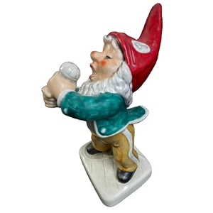 Estatuilla de porcelana 1980 Goebel Co-Boy Gnomo Nick the Night Club Singer 6,5" - Imagen 1 de 3