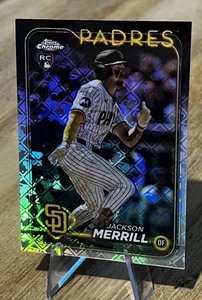 Jackson Merrill 2024 Topps Chrome Logofractor Rookie Parallel San Diego Padres - Bild 1 von 4