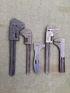5 Vintage King Dick F Adjustable Spanner Mechanic Repair Service Tool Roll Tools - Picture 1 of 24