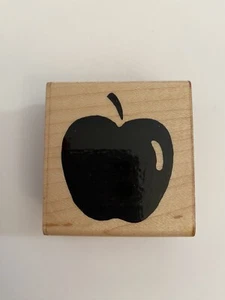 JRL Design Apple Fruit Produce Wood Mounted Rubber Stamp RS18 - Picture 1 of 5