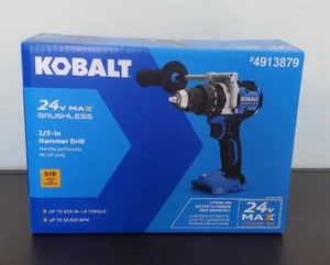 Kobalt Next-Gen 1/2-in 24-volt-Amp Variable Speed Brushless Cordless Hammer Dril - Picture 1 of 6